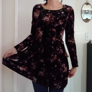 Velvet A-line Dress